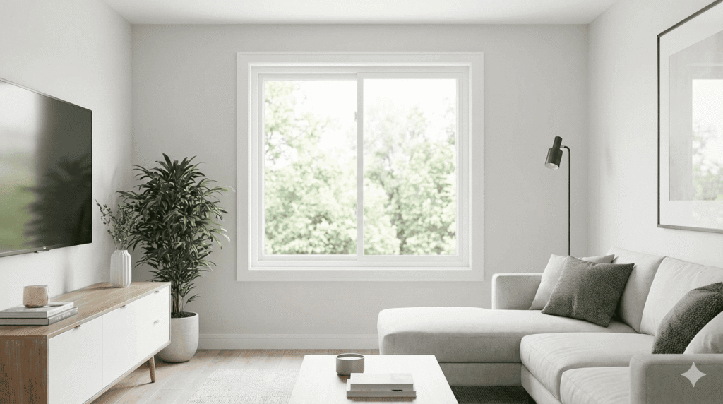 Single Sliding Window — clean modern look and smooth horizontal operation.